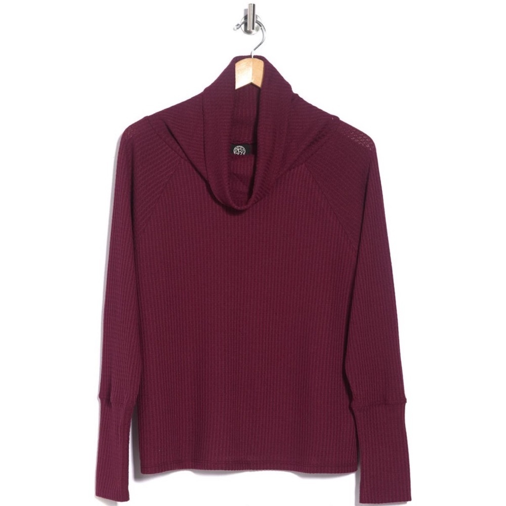 Nordstrom Cowl Neck Red Knitted Sweater